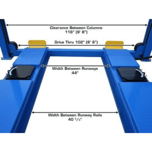 Atlas 414A 14,000 lb Commercial Grade 4-Post Alignment Lift - Image 11