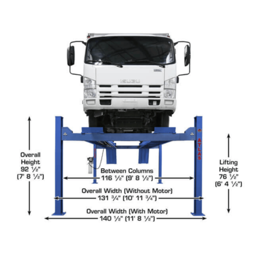 ATLAS Platinum PVL14 ALI Certified 14,000 lb 4 Post Lift - Image 14