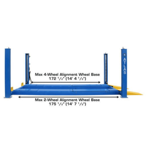 Atlas 414A 14,000 lb Commercial Grade 4-Post Alignment Lift - Image 15