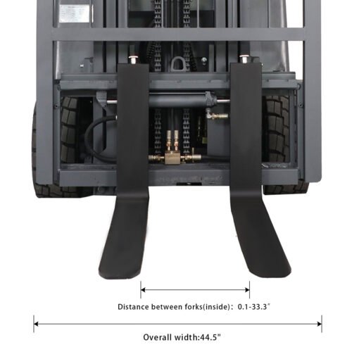 3 wheels electric battery powered forklift 4400 lbs cap. A-4023 - Image 3