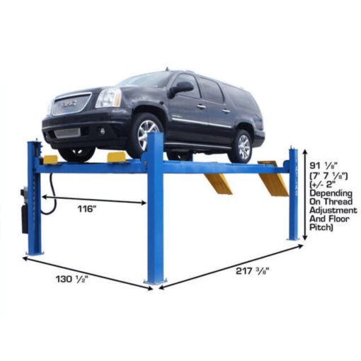 Atlas 414A 14,000 lb Commercial Grade 4-Post Alignment Lift - Image 5