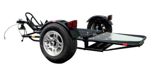 Alpha Sport Single Ride-Up Folding Motorcycle Trailer - Image 3