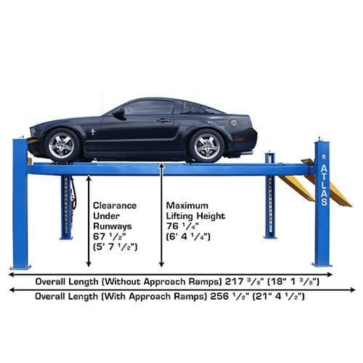 Atlas 414A 14,000 lb Commercial Grade 4-Post Alignment Lift - Image 7