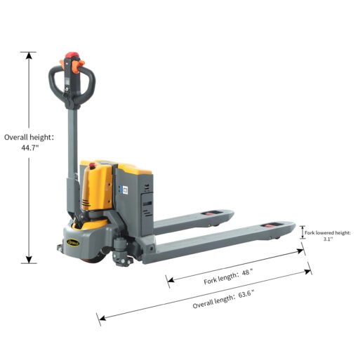 Full Electric Pallet Truck Lithium Power Pallet Jack 3300 lbs Capacity 48" Lx27 W Forks Local Pick-Up - Image 8